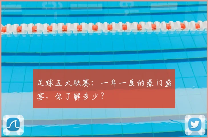 足球五大联赛：一年一度的豪门盛宴，你了解多少？