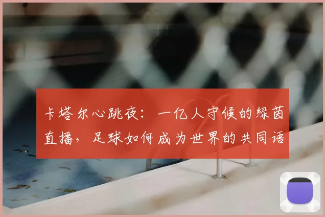 卡塔尔心跳夜:一亿人守候的绿茵直播,足球如何成为世界的共同语言